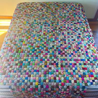 Sale Photo Thumbnail #1193: Has two small holes, refer to photos
Measures: 64" wide x 88" long