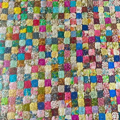 Sale Photo Thumbnail #1195: Has two small holes, refer to photos
Measures: 64" wide x 88" long