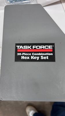 TASK FORCE 30PC COMBINATION HEX KEY SET, AND HOUSEHOLD HARDWARE
