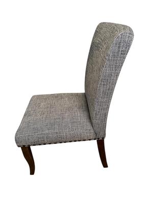 Furniture - Grey Twill Parson's Chairs - Set of 6