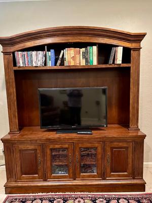 Furniture - Entertainment Center with Sony TV and DVD Player - Books listed separately