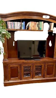 Furniture - Entertainment Center with Sony TV and DVD Player - Books listed separately