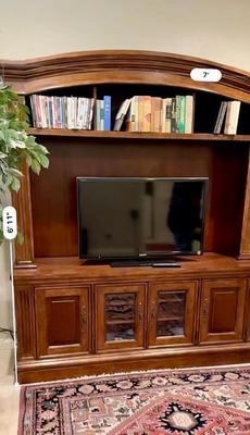 Furniture - Entertainment Center with Sony TV and DVD Player - Books listed separately