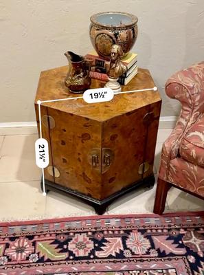 Furniture -Arm chair, Hexagonal side table, Art & Decor