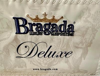 Furniture - King Size Master bed by Bragada w/ Hollywood Regency Gilt headboard & Botanical Art Prints - bedding sold separately