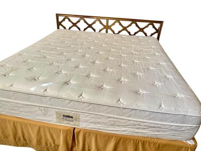 Furniture - King Size Master bed by Bragada w/ Hollywood Regency Gilt headboard & Botanical Art Prints - bedding sold separately