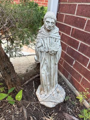 Patio - Concrete Statue of St Francis 26" H