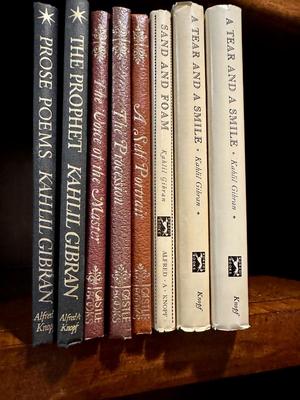 Book Lot - Kahil Gibran 8 book lot some leather bound
