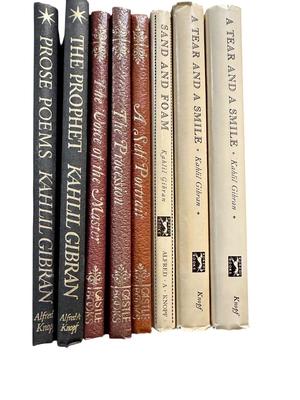 Book Lot - Kahil Gibran 8 book lot some leather bound