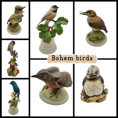 Decor- Vintage Boehm's Bird - Indigo Bunting -Seven Birds listed individually