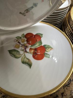 China -Transferware -Set of 8 Fruit plates - PASCO - Bavaria Germany