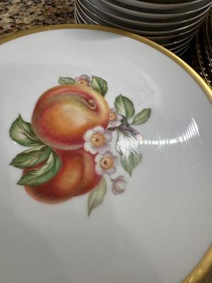 China -Transferware -Set of 8 Fruit plates - PASCO - Bavaria Germany