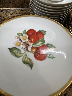China -Transferware -Set of 8 Fruit plates - PASCO - Bavaria Germany