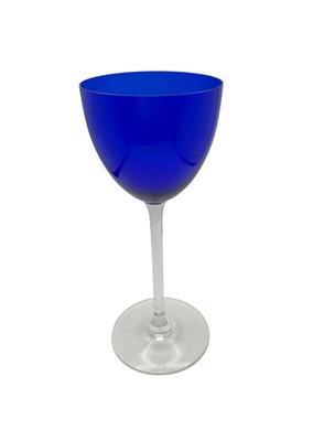 Crystal - Baccarat Cobalt Blue Rhine Wine Perfection Stemware set of 4 - There are 3 more in another listing