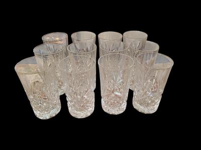 Crystal Highball tumblers - unmarked set of 12
