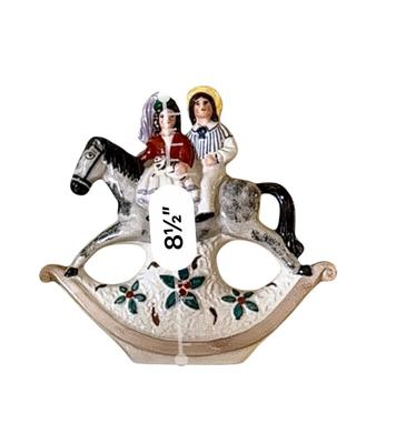 Decor - Vintage Staffordshire Rocking Horse