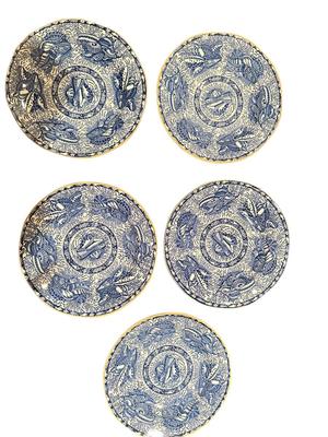 China - Mottaheda Blue Torquay bread & butter plates set of 5