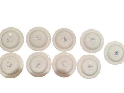 China- Mottaheda Blue Torquay 7 cups 9 saucers
