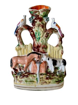 Decor - Antique Staffordshire Spill Vase