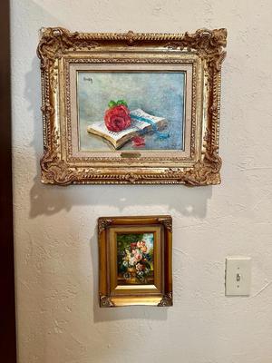 Art - Robert Grace Original Oil Miniature Floral
