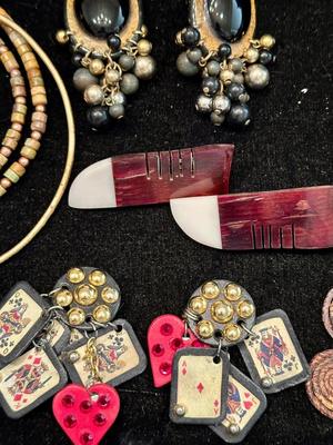 Jewelry - Costume w/ Signed Jeep Collins Brass necklace