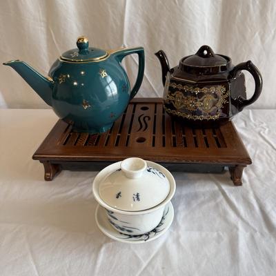 Gongfu Tea Tray with Teapots & More (PC-HS)