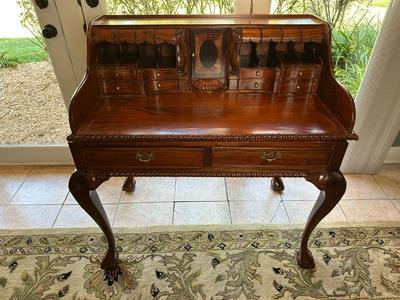 Chippendale-Style Mahogany Writing Desk