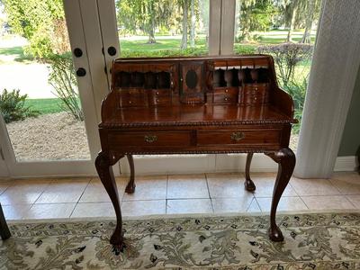 Chippendale-Style Mahogany Writing Desk