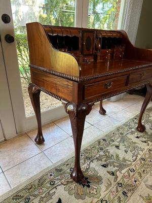 Chippendale-Style Mahogany Writing Desk