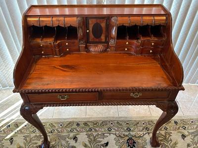 Chippendale-Style Mahogany Writing Desk
