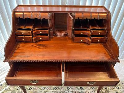 Chippendale-Style Mahogany Writing Desk