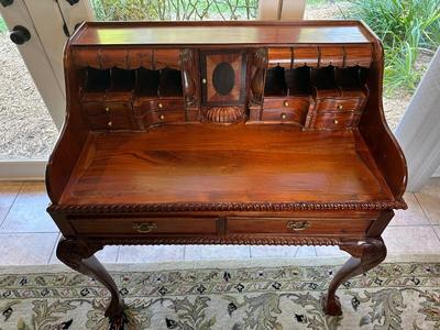 Chippendale-Style Mahogany Writing Desk