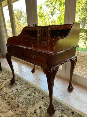 Chippendale-Style Mahogany Writing Desk
