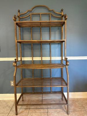 Baker’s Rack with Arched Back and Four Shelves