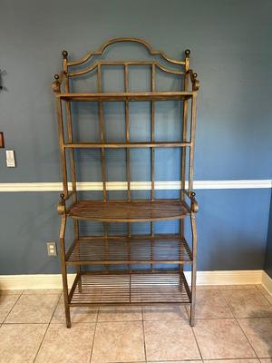 Baker’s Rack with Arched Back and Four Shelves