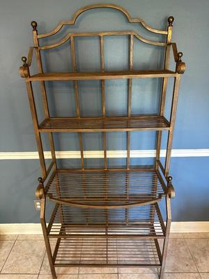 Baker’s Rack with Arched Back and Four Shelves