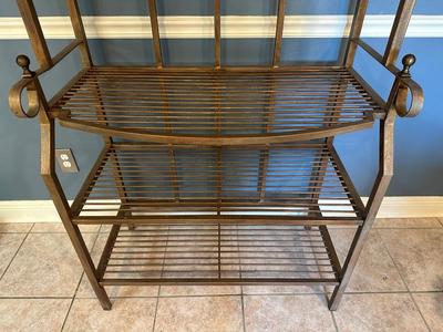 Baker’s Rack with Arched Back and Four Shelves