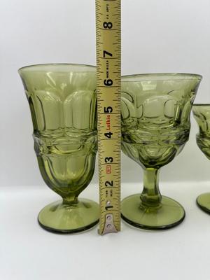 Fostoria “Argus” Olive Green Glassware
