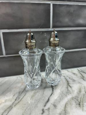 Gorham Crystal Salt and Pepper Shakers