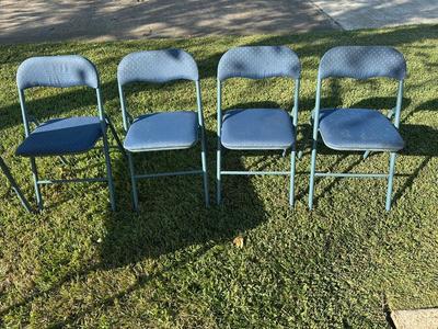 5-Piece Folding Card Table & Chair Set
