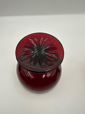 Ruby Red Glass Dessert or Sherbet Cups - Set of 14