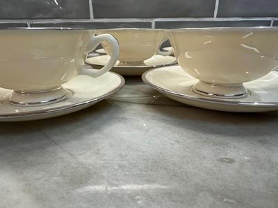 Lenox “Montclair” Cups & Saucers – Set of 8