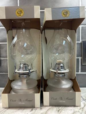 Pair of Lamplight Farms “The Original” Oil Lamps