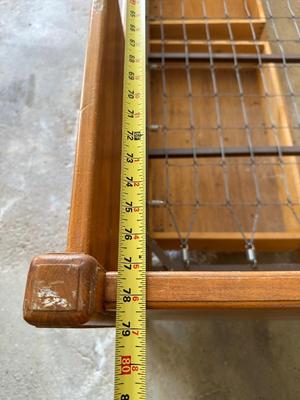 Vintage Wood Twin Captain’s Bed with Storage Drawers