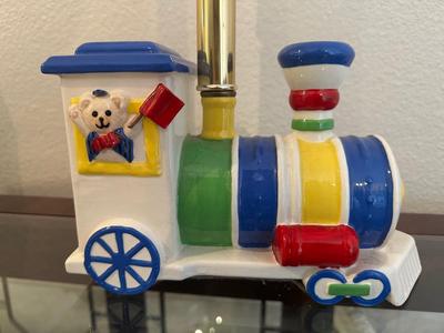 Ceramic Train Table Lamp