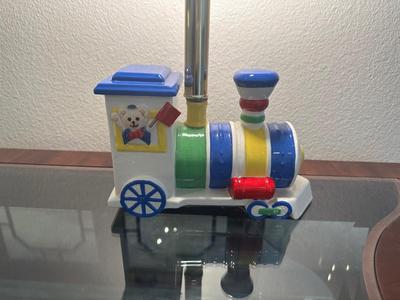 Ceramic Train Table Lamp