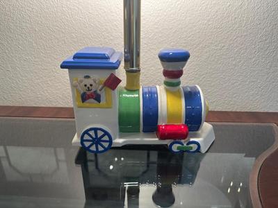 Ceramic Train Table Lamp