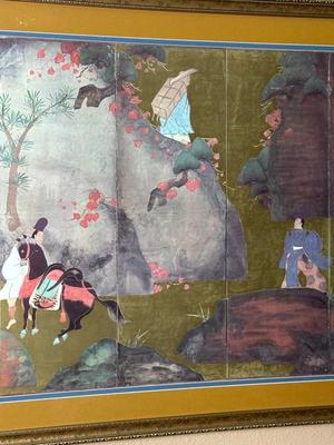 Framed Asian Landscape Print