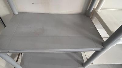 TWO PLASTIC SHELVING UNITS