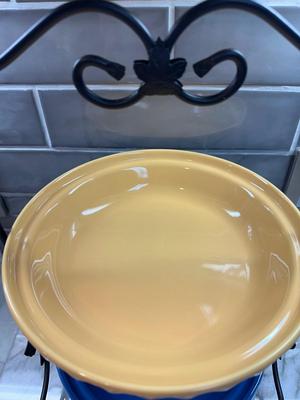 Longaberger Pottery Two-Tier Serving Stand
